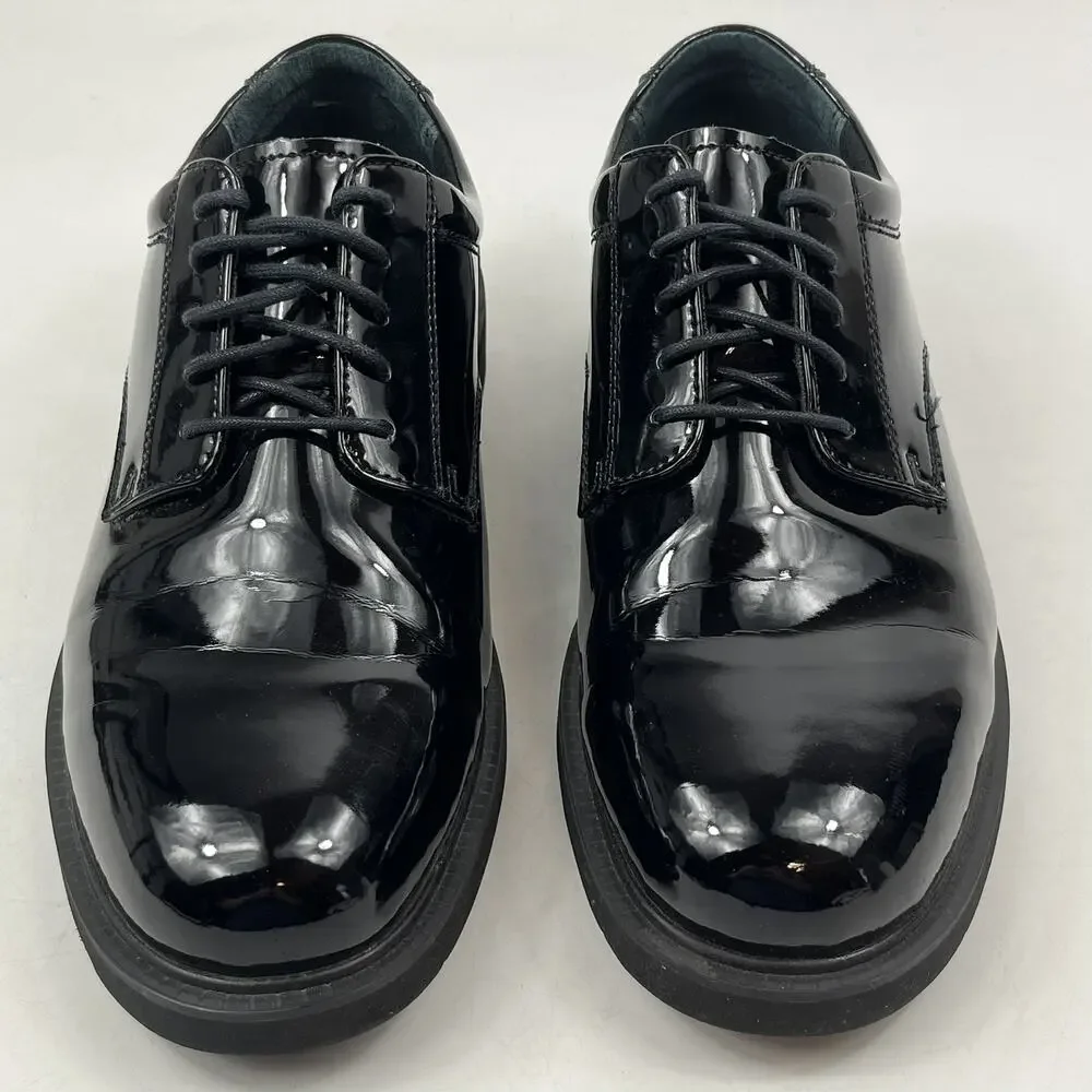 Thorogood Mens Academy Oxford Dress Shoes Size 9 M Black High Gloss Uniform